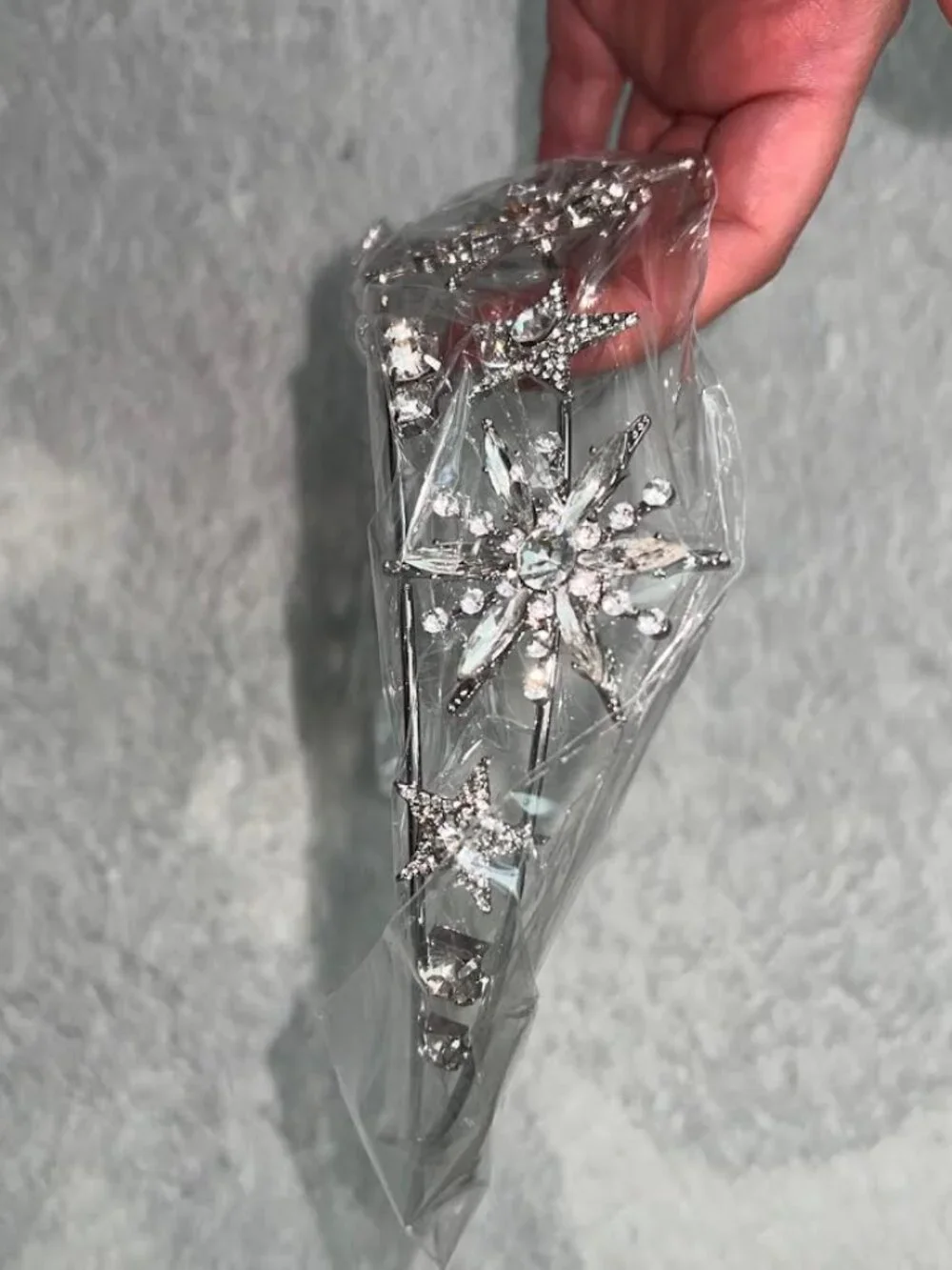 Silver Diamond Jewel Crown Tiara Headpiece NWT NIB
